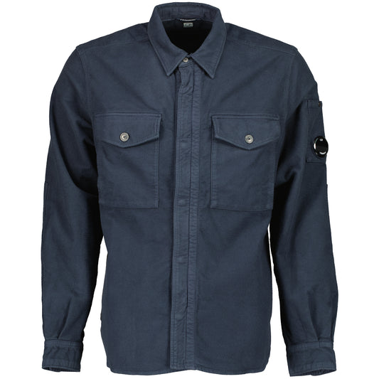 Moleskin Zip Up Lens Overshirt - Casual Basement