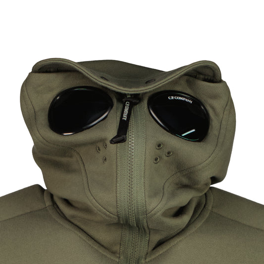 Hooded Explorer Goggle Zip Up Sweatshirt - Casual Basement
