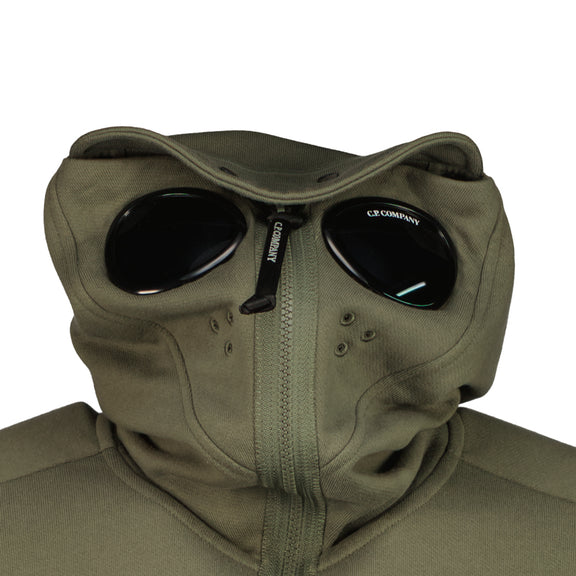 hoodie with goggles in hood Hooded Explorer Goggle Zip Up Sweatshirt– Casual Basement