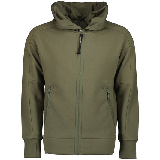 Hooded Explorer Goggle Zip Up Sweatshirt - Casual Basement