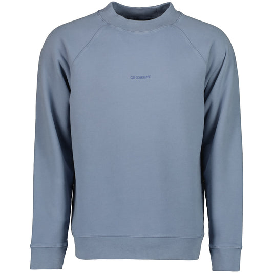 Brushed Fleece Centre Logo Sweatshirt - Casual Basement