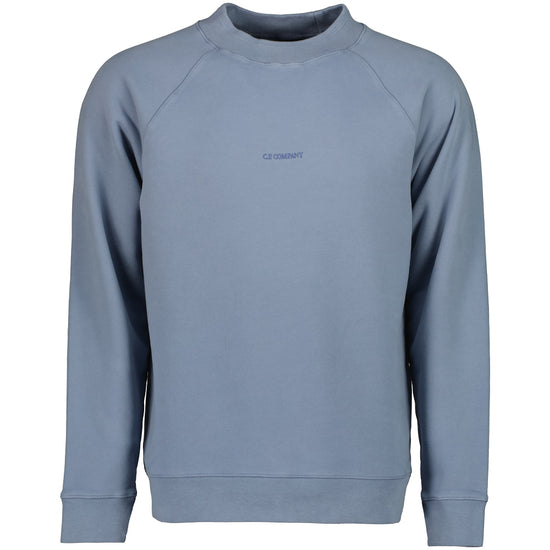 Brushed Fleece Centre Logo Sweatshirt - Casual Basement