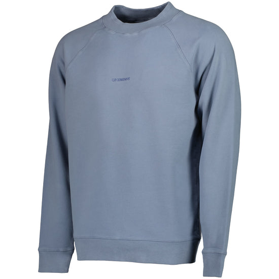 Brushed Fleece Centre Logo Sweatshirt - Casual Basement