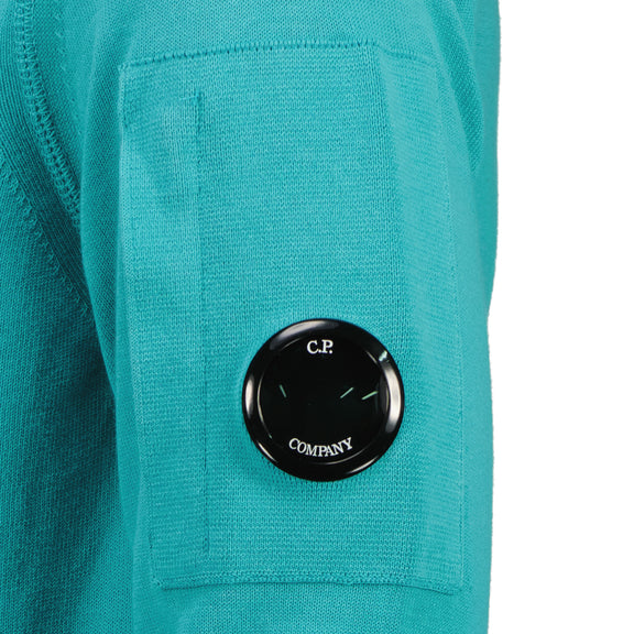 C.P. Company | Cotton Crepe Lens Jumper - Tile Blue