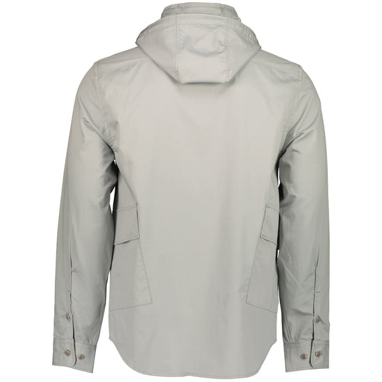 Metropolis Gabardine PD Hooded Shirt - Casual Basement