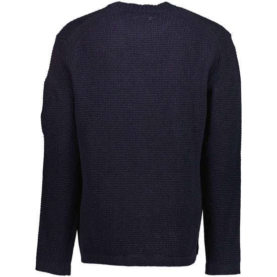 Lambswool Waffle-Knit Lens Jumper - Casual Basement