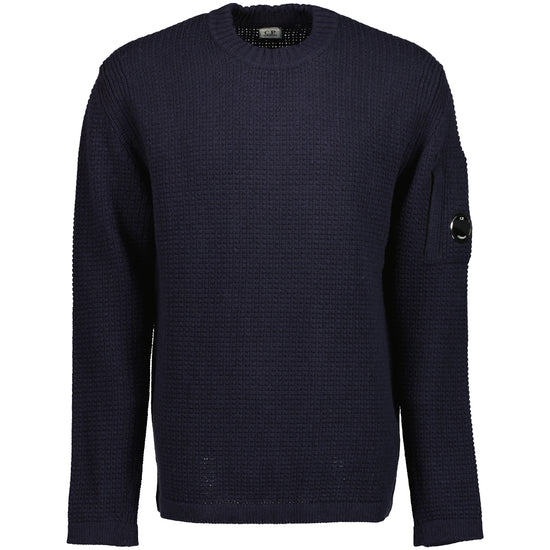 Lambswool Waffle-Knit Lens Jumper - Casual Basement