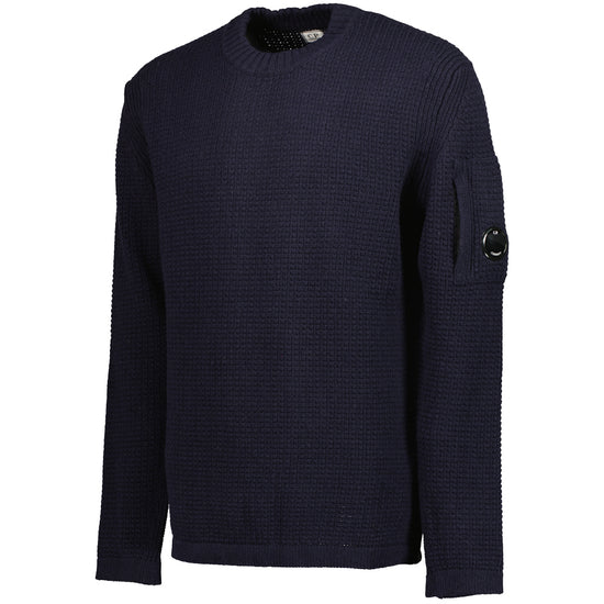 Lambswool Waffle-Knit Lens Jumper - Casual Basement