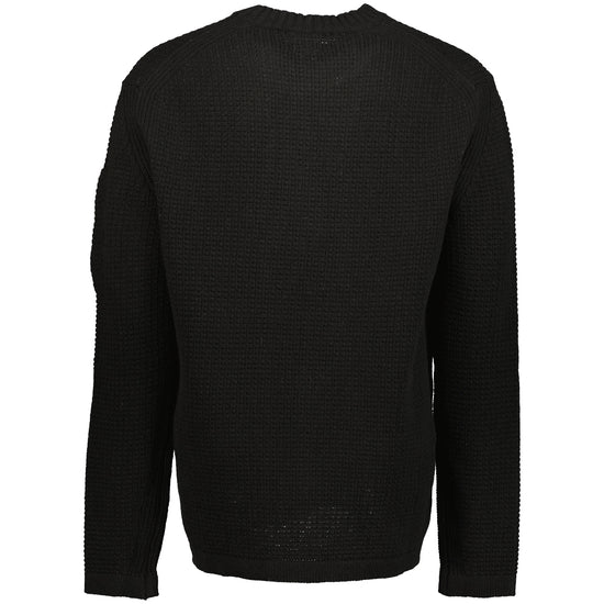 Lambswool Waffle-Knit Lens Jumper - Casual Basement