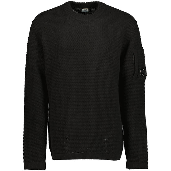 Lambswool Waffle-Knit Lens Jumper - Casual Basement