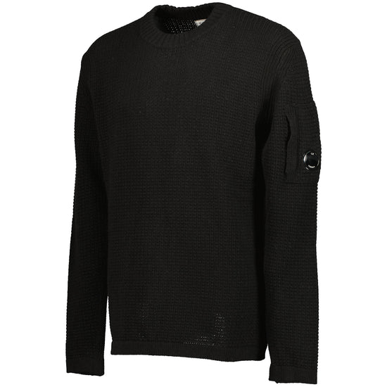 Lambswool Waffle-Knit Lens Jumper - Casual Basement