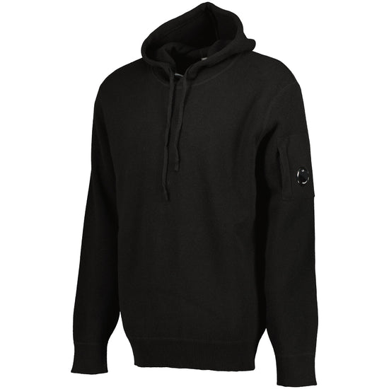 Lambswool Hooded Lens Jumper - Casual Basement