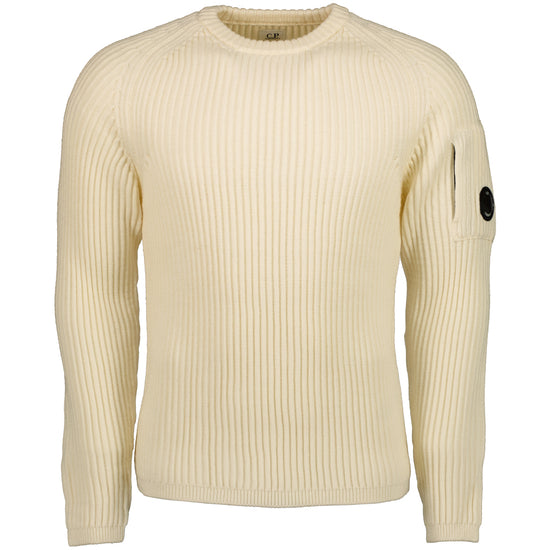 Ribbed Crewneck Lens Jumper - Casual Basement