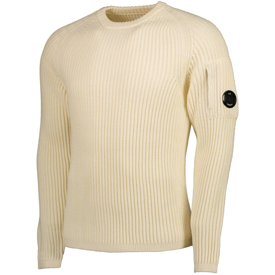 Ribbed Crewneck Lens Jumper - Casual Basement