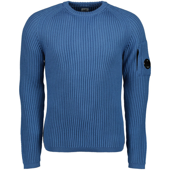 Ribbed Crewneck Lens Jumper - Casual Basement