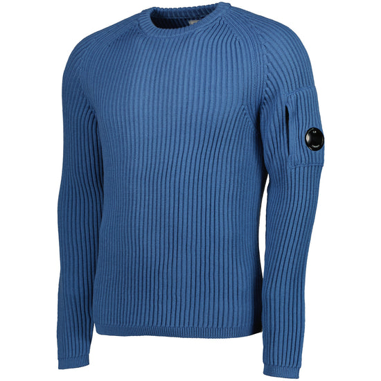 Ribbed Crewneck Lens Jumper - Casual Basement