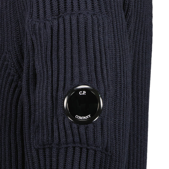 Ribbed Crewneck Lens Jumper - Casual Basement