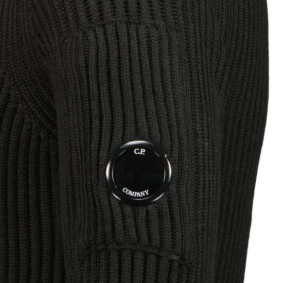 Ribbed Crewneck Lens Jumper - Casual Basement