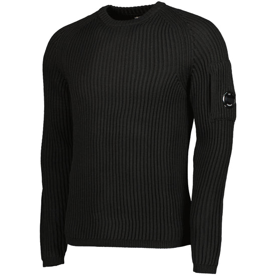Ribbed Crewneck Lens Jumper - Casual Basement