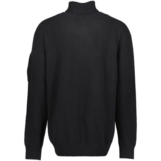 Turtle Neck Lens Fleece Knit - Casual Basement