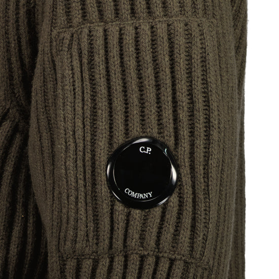 Lambswool Mixed Zipped Lens Cardigan - Casual Basement