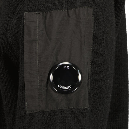 Lambswool Mixed Quarter Zip Hooded Lens Knit - Casual Basement