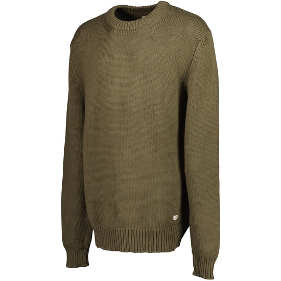 Cotton/Nylon Crewneck Jumper - Casual Basement