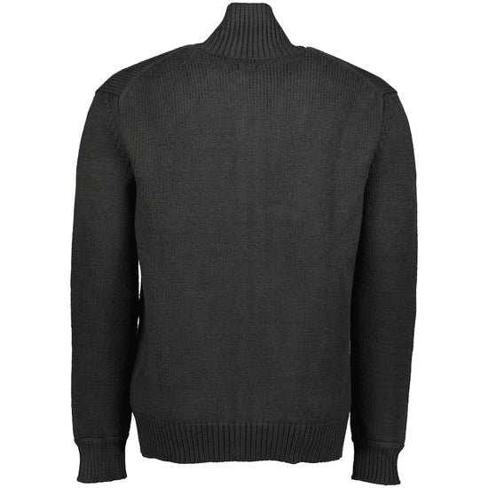 Cotton/Nylon Zipped Cardigan - Casual Basement