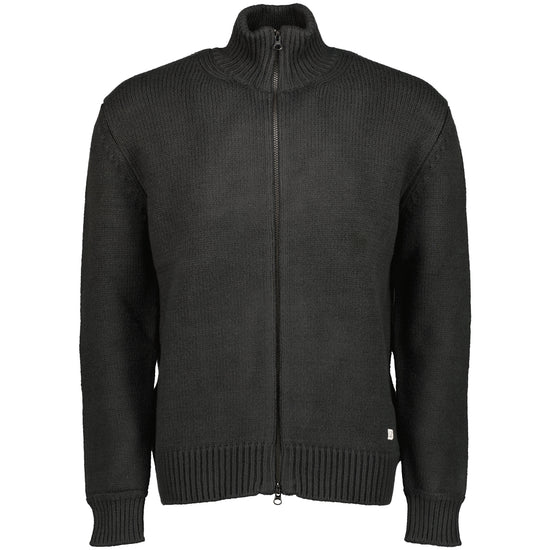 Cotton/Nylon Zipped Cardigan - Casual Basement