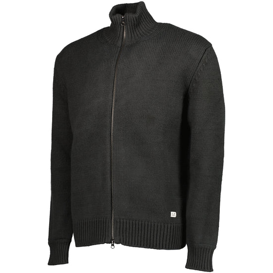 Cotton/Nylon Zipped Cardigan - Casual Basement