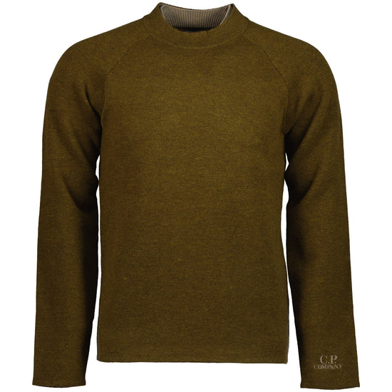 Embroidered Cuff Logo Zip Knit - Casual Basement