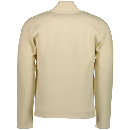 Embroidered Cuff Logo Zip Knit - Casual Basement