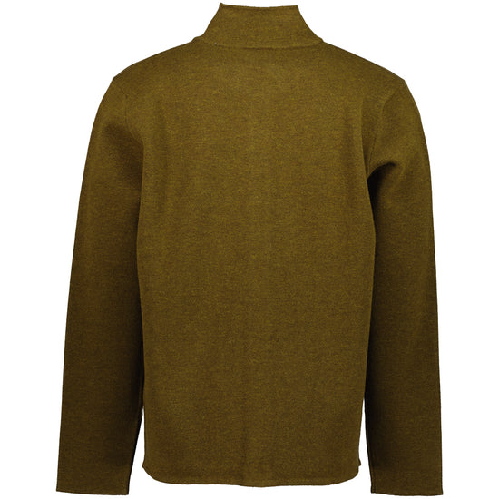 Embroidered Cuff Logo Zip Knit - Casual Basement