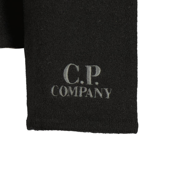Embroidered Cuff Logo Quarter Zip Knit - Casual Basement