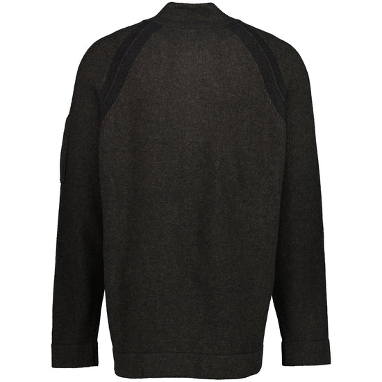 Knitted Lens Zip Cardigan - Casual Basement