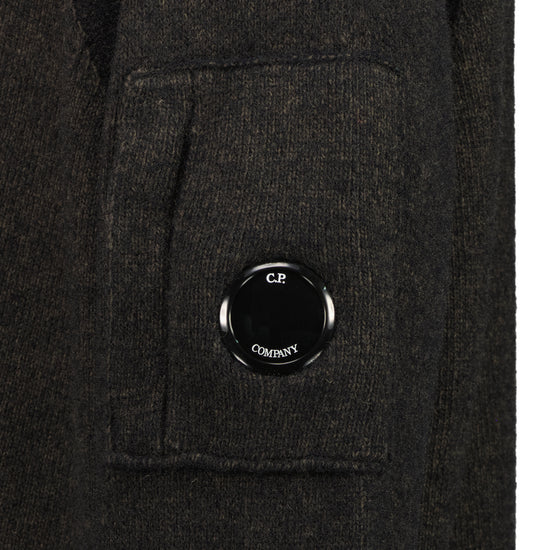 Knitted Lens Zip Cardigan - Casual Basement