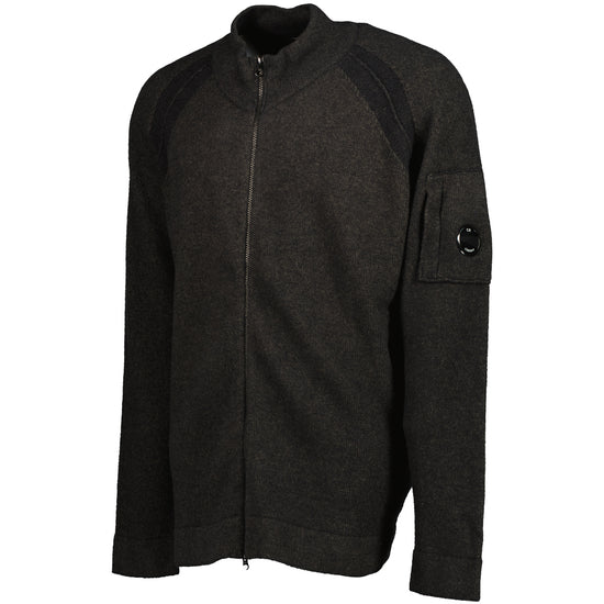 Knitted Lens Zip Cardigan - Casual Basement