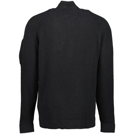 Knitted Lens Zip Cardigan - Casual Basement