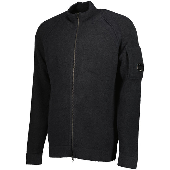 Knitted Lens Zip Cardigan - Casual Basement