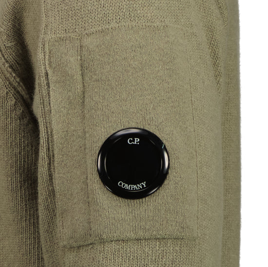 Knitted Zip-Up Lens Cardigan - Casual Basement