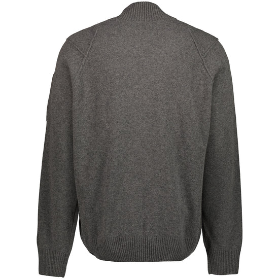 Knitted Zip-Up Lens Cardigan - Casual Basement