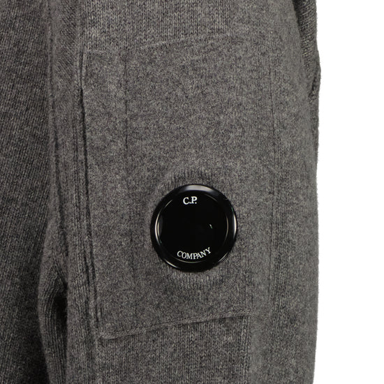 Knitted Zip-Up Lens Cardigan - Casual Basement