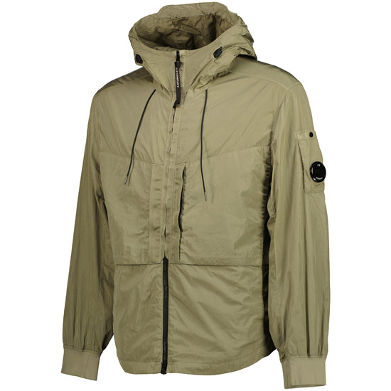 Chrome-R Hooded Lens Overshirt Jacket - Casual Basement
