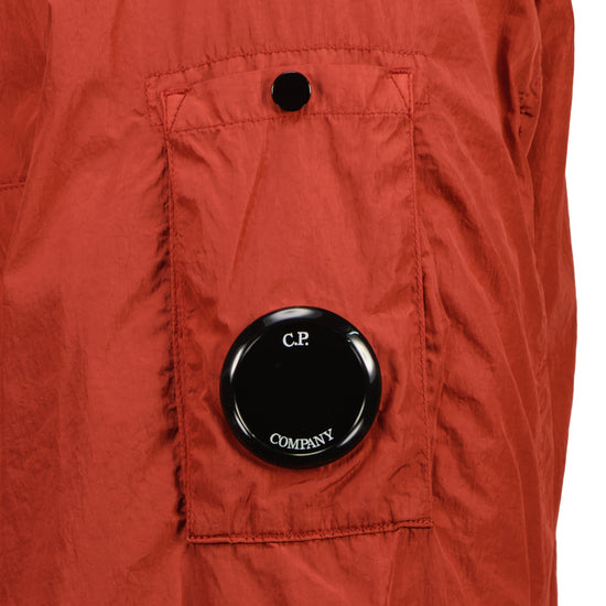 Chrome-R Hooded Lens Overshirt Jacket - Casual Basement