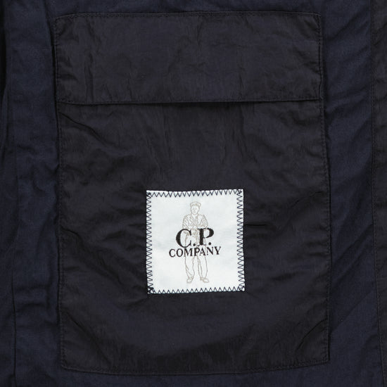 Chrome-R Hooded Lens Overshirt Jacket - Casual Basement