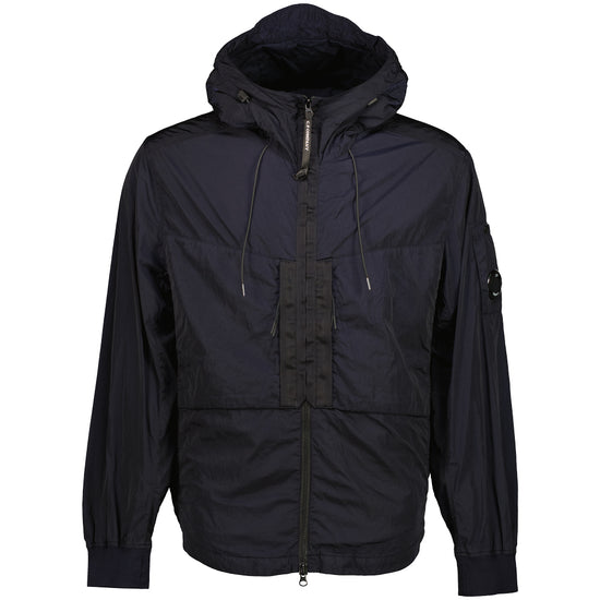 Chrome-R Hooded Lens Overshirt Jacket - Casual Basement
