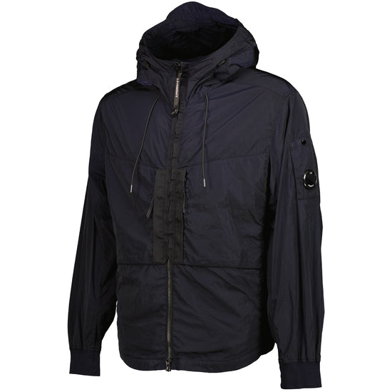 Chrome-R Hooded Lens Overshirt Jacket - Casual Basement