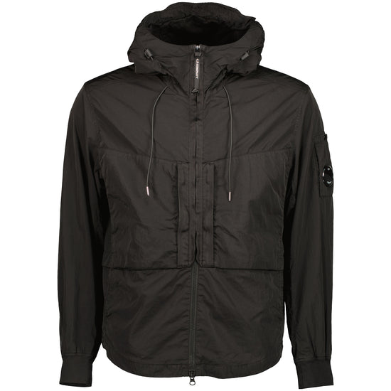 Chrome-R Hooded Lens Overshirt Jacket - Casual Basement