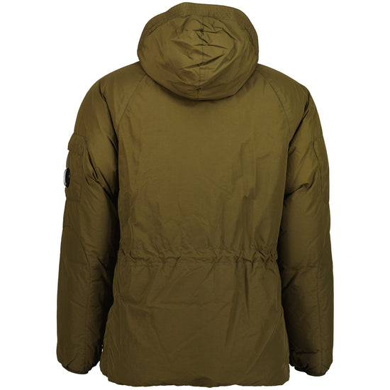 Long Flatt Nylon Down Lens Jacket - Casual Basement