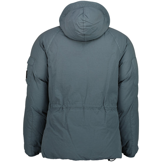 Long Flatt Nylon Down Lens Jacket - Casual Basement